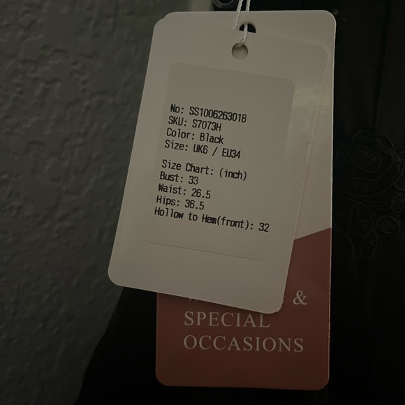 Stacees Womens S - black corset sparkle tulle dress - Picture 2 of 2